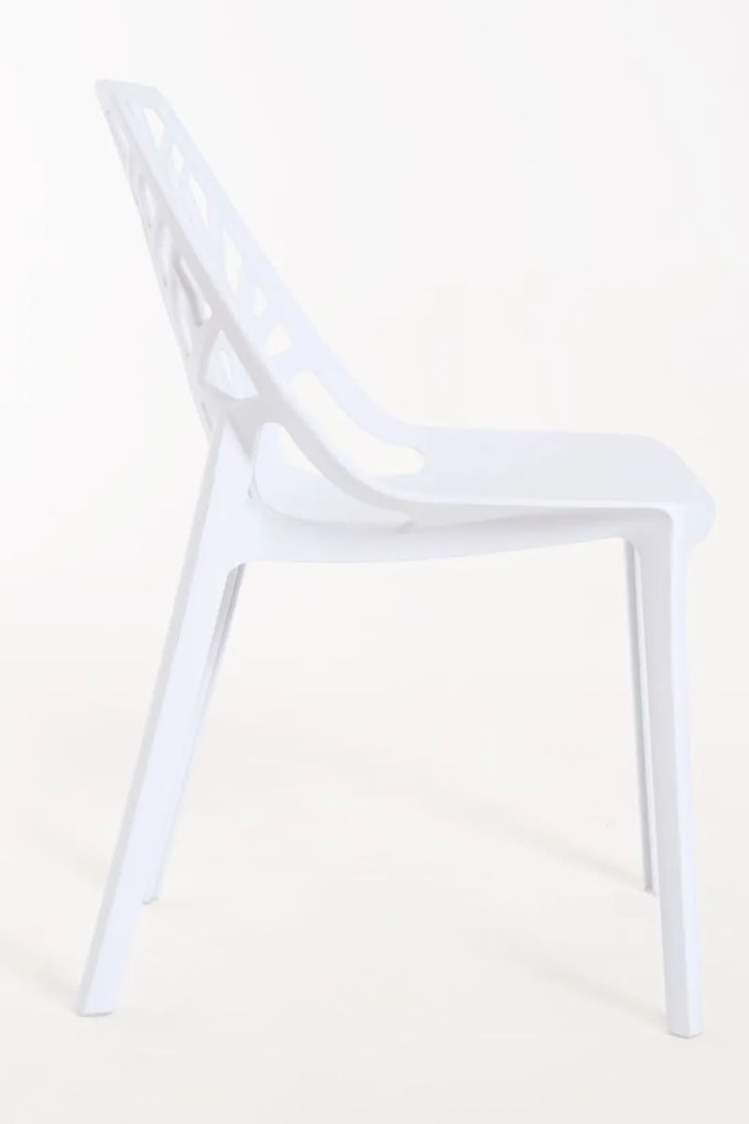 Pack 6 Cadeiras Hissar Polipropileno - Branco