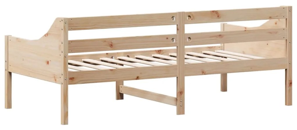 Sofá-cama sem colchão 90x190 cm madeira de pinho maciça