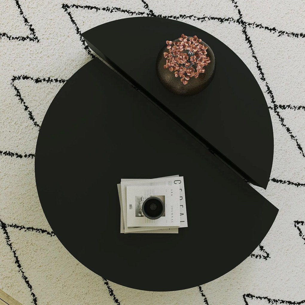 Mesa de Café Podium - Preta - Dimensões Variáveis