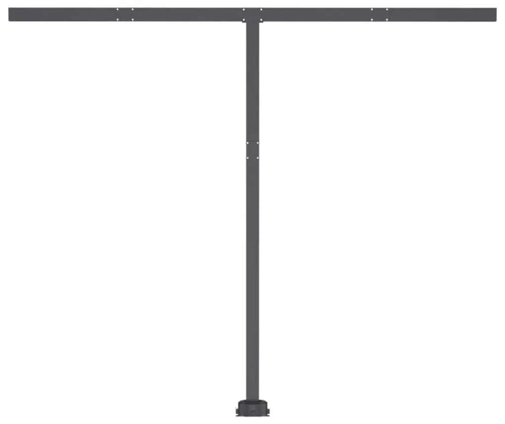 Toldo retrátil manual independente 350x250 cm antracite