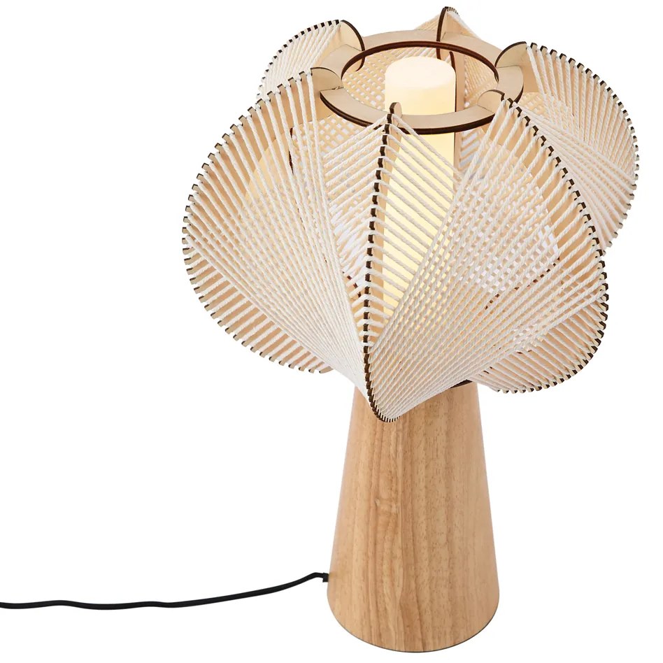 Candeeiro de Mesa Japandi Bege 47cm - Gertie Japandi