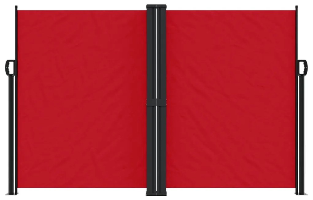 Toldo lateral retrátil 160x1000 cm vermelho