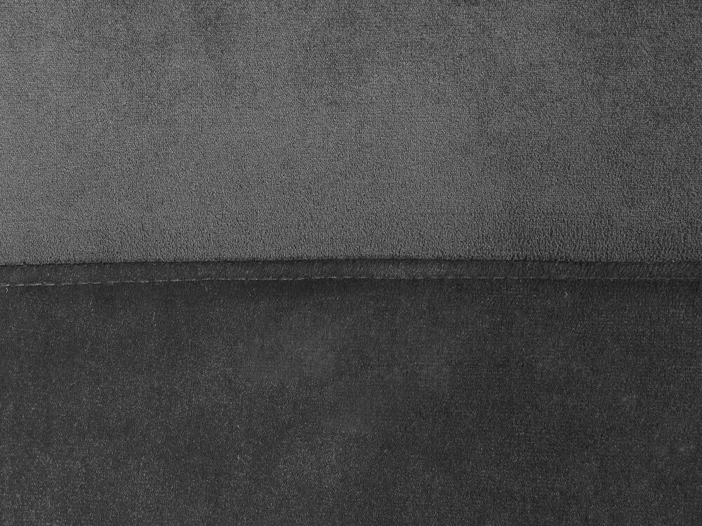 Cadeira de baloiço em veludo cinzento escuro ELLAN Beliani
