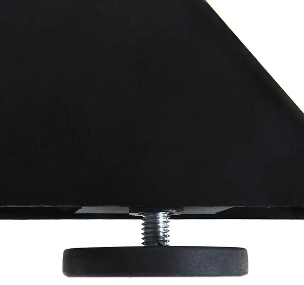 Pé de mesa de jantar em formato de aranha, preto, 85x85x(72-73) cm, aç