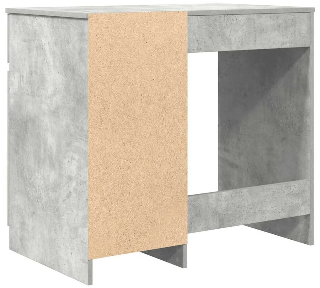Secretária 86x49x76 cm derivados de madeira cinzento cimento
