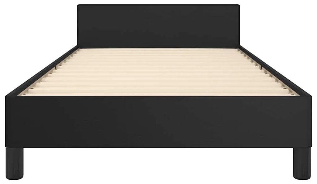 Estrutura cama c/ cabeceira sem colchão 90x200 cm preto