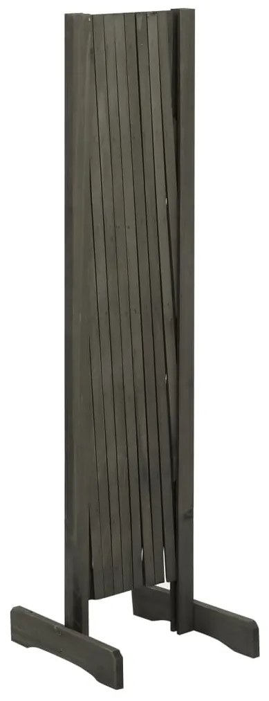 Vedação em treliça para jardim 180x100 cm abeto maciço cinzento