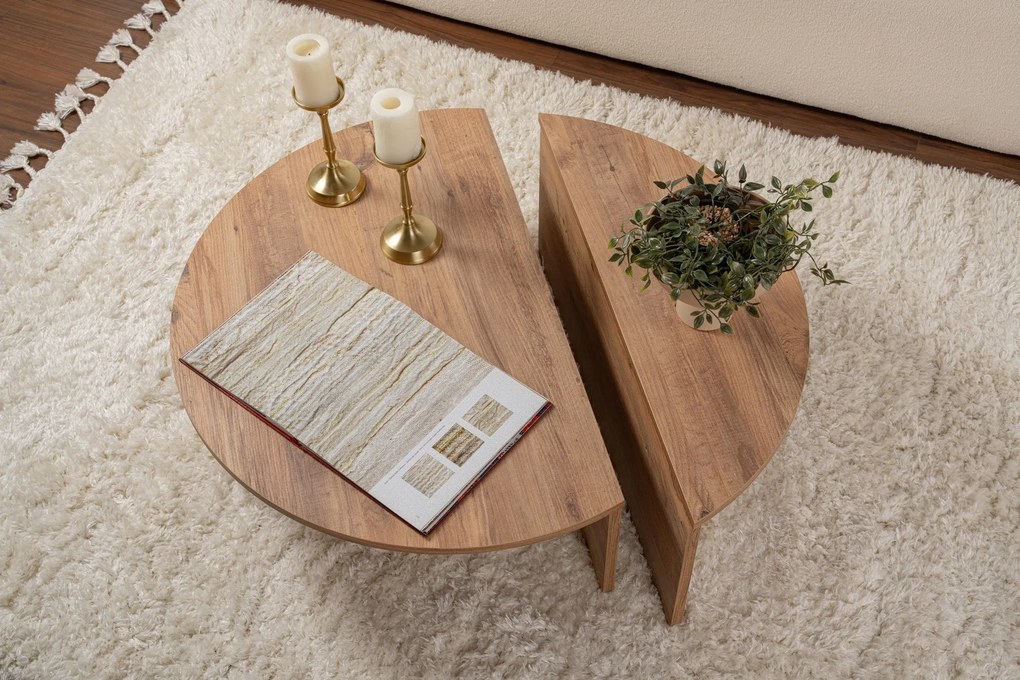 Mesa de Centro "Orion" – Pinho Atlantico, Conjunto Modular, 90x60x30 c