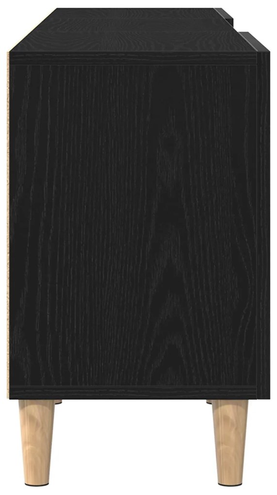 Suporte para TV vidaXL - Carvalho Preto, 150x30x50 cm, Feito de Madeir