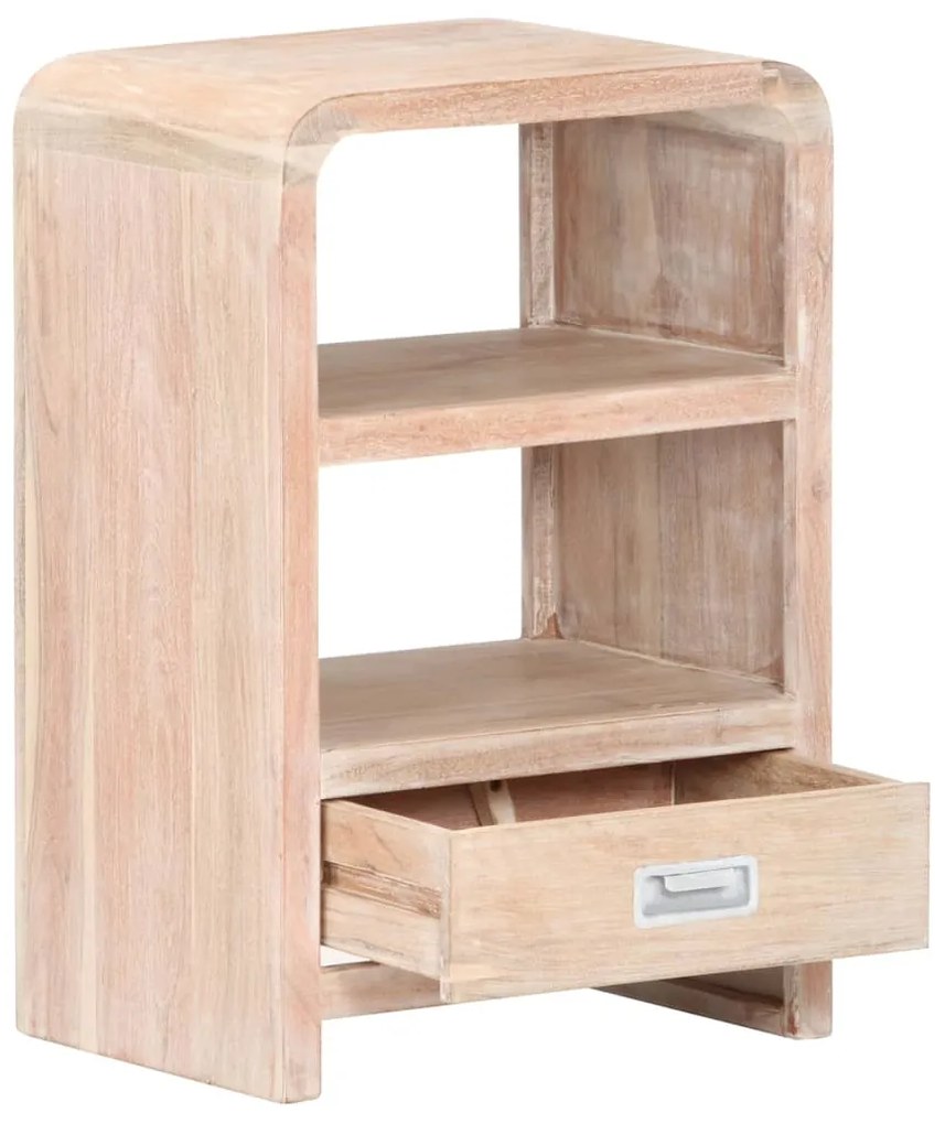 Mesa de cabeceira 40x30x60 cm madeira de acácia maciça