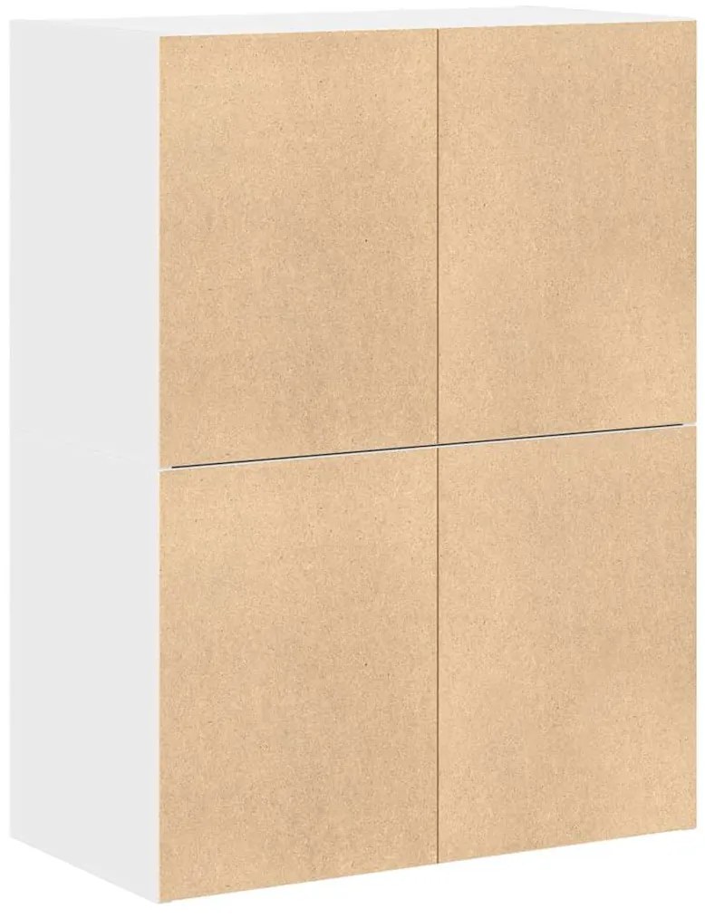 Armários c/ 2 gavetas 2 pcs 60x31x40cm derivados madeira branco