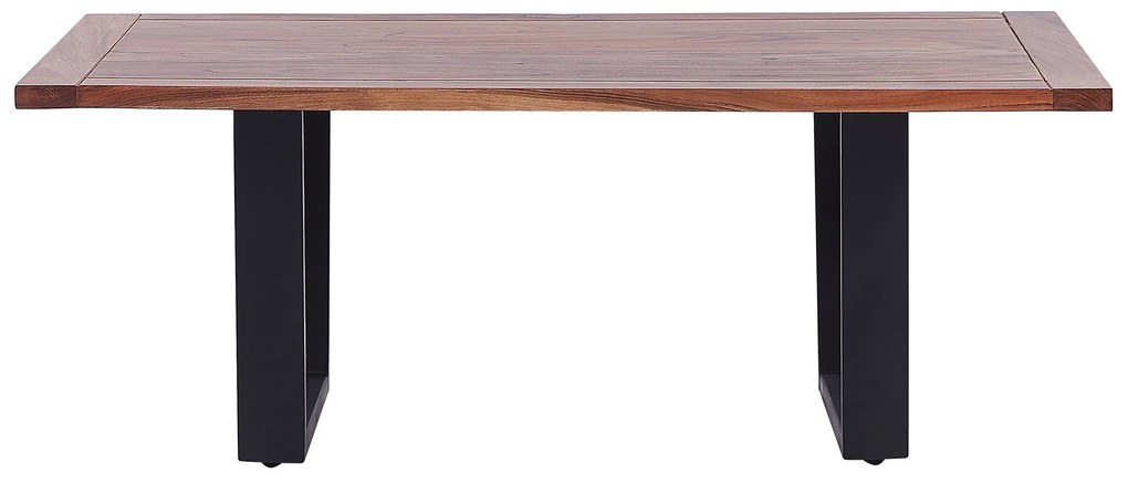 Mesa de centro em madeira de acácia clara 120 x 70 cm GRENOLA Beliani