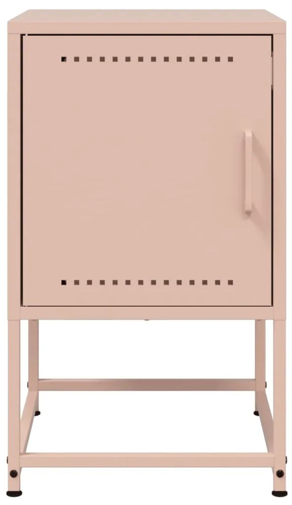 Mesa de cabeceira 36x39x60,5 cm aço rosa