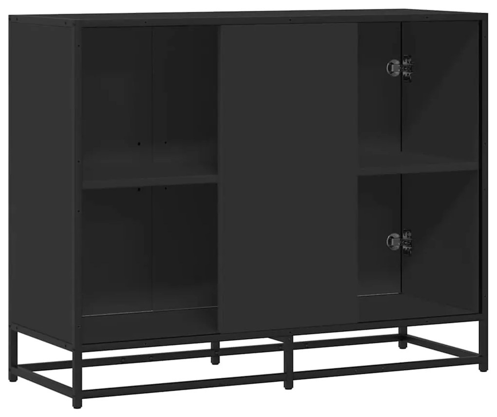 Aparador 94x35x76 cm derivados de madeira preto