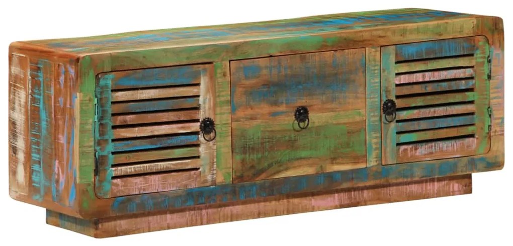 vidaXL Móvel de TV 110x30x40 cm madeira recuperada maciça
