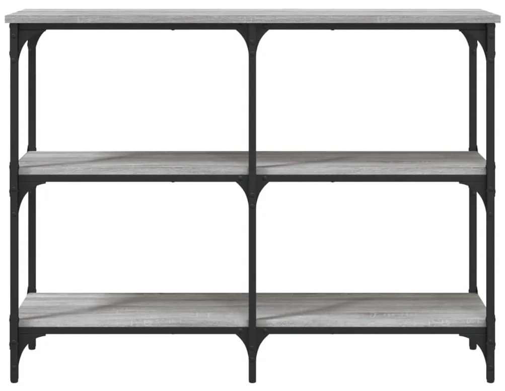 Mesa consola 100x29x75 cm derivados de madeira cinzento sonoma