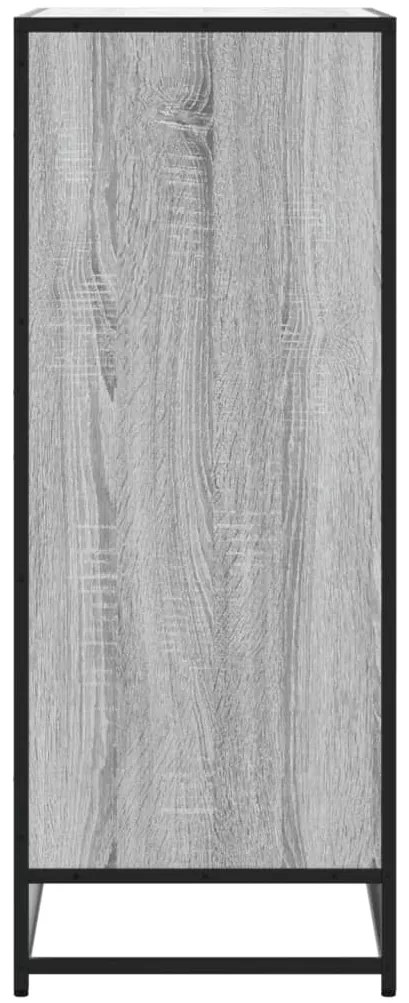 Sapateira 75x38x97,5 cm deriv. de madeira/metal cinzento sonoma