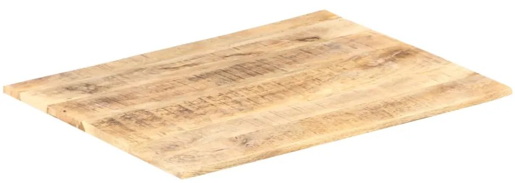 Tampo de mesa madeira de mangueira maciça 15-16 mm 90x70 cm
