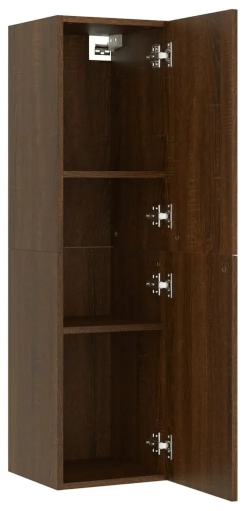 Móvel para TV de parede 30,5x30x110 cm cor carvalho castanho