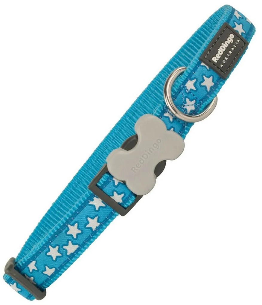 Coleira para Cães Red Dingo Style Estrelas (2 x 31-47 cm)