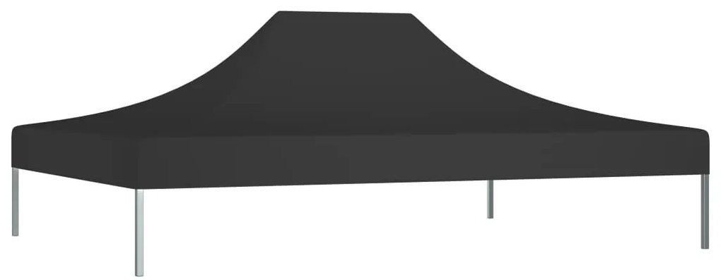Teto para tenda de festas 4x3 m 270 g/m² preto