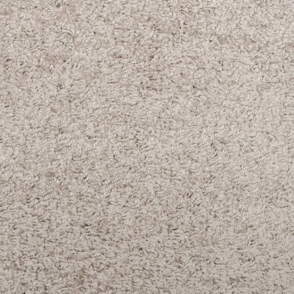 Tapete shaggy de pelo alto PAMPLONA 120x170 cm bege