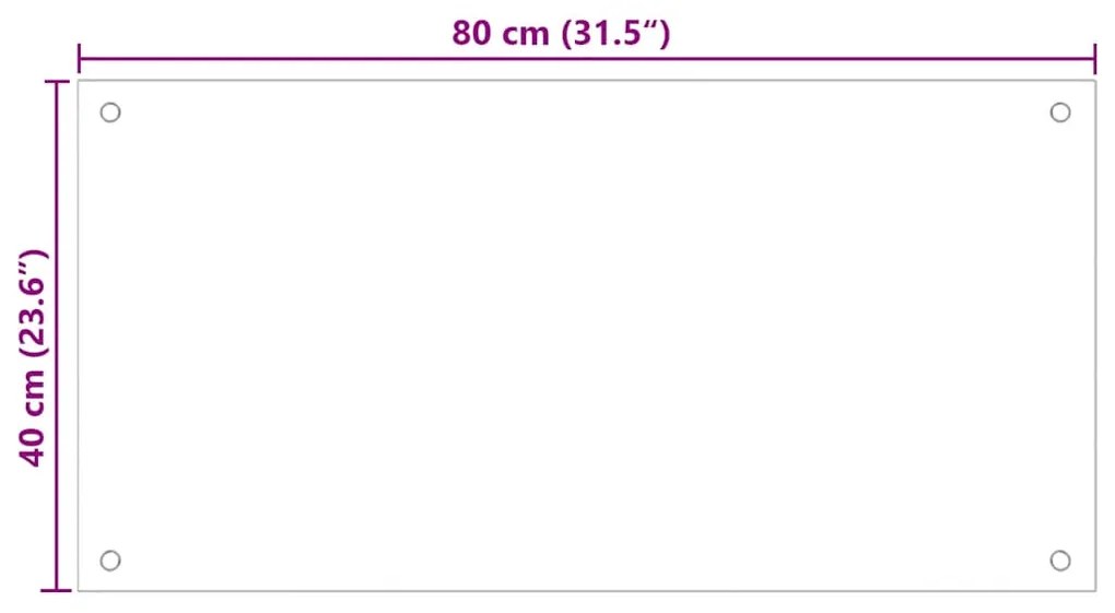 Painéis anti-salpicos de cozinha 2 pcs 80x40 cm vidro temperado