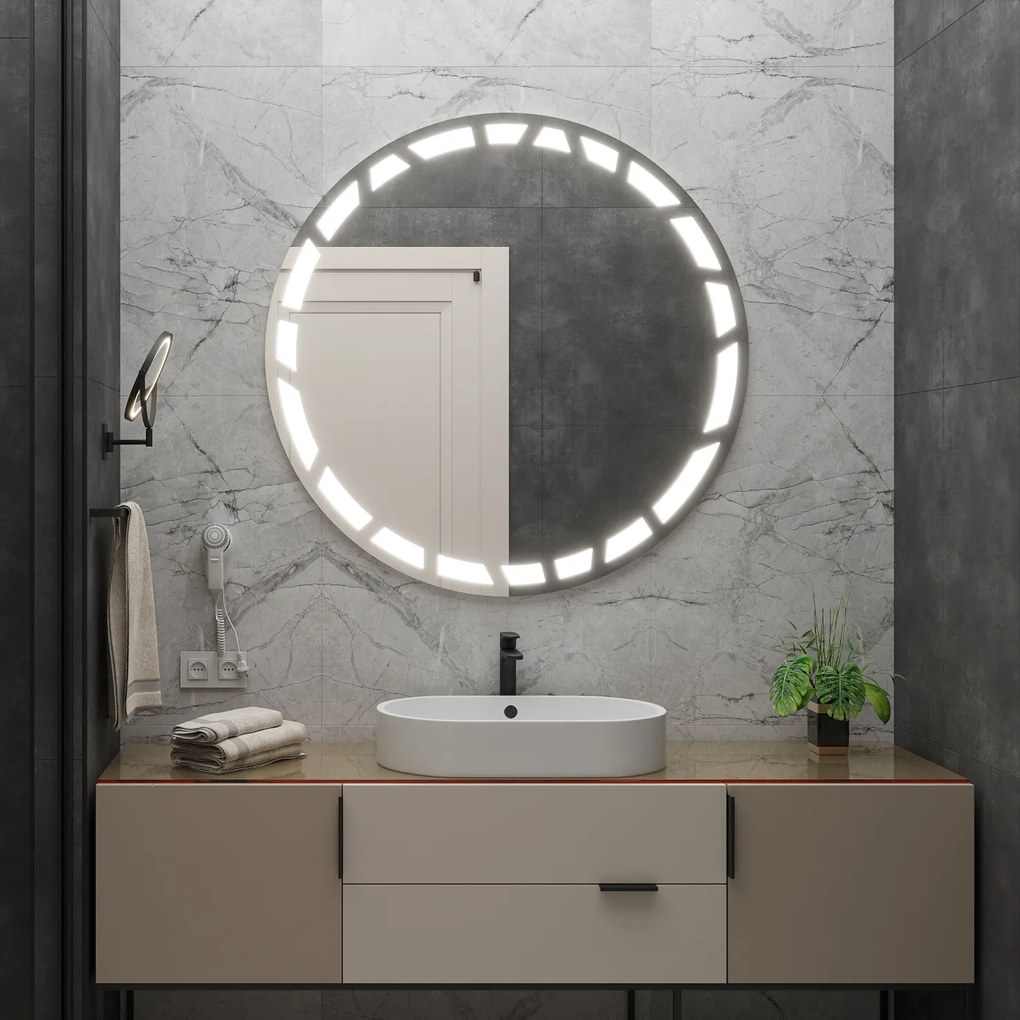 Espelho Redondo LED C8 premium 40x40