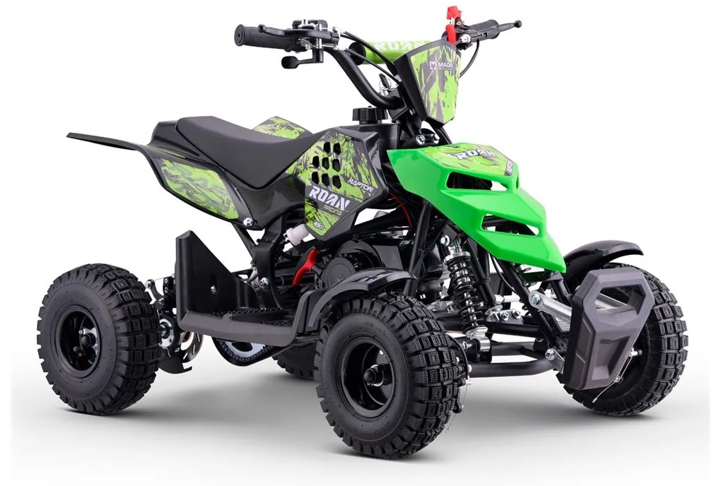 Mini moto 4 gasolina para crianças 49cc Raptor R4 Verde