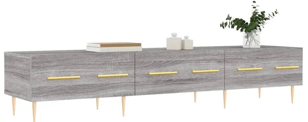Móvel de TV 150x36x30 cm derivados de madeira cinzento sonoma