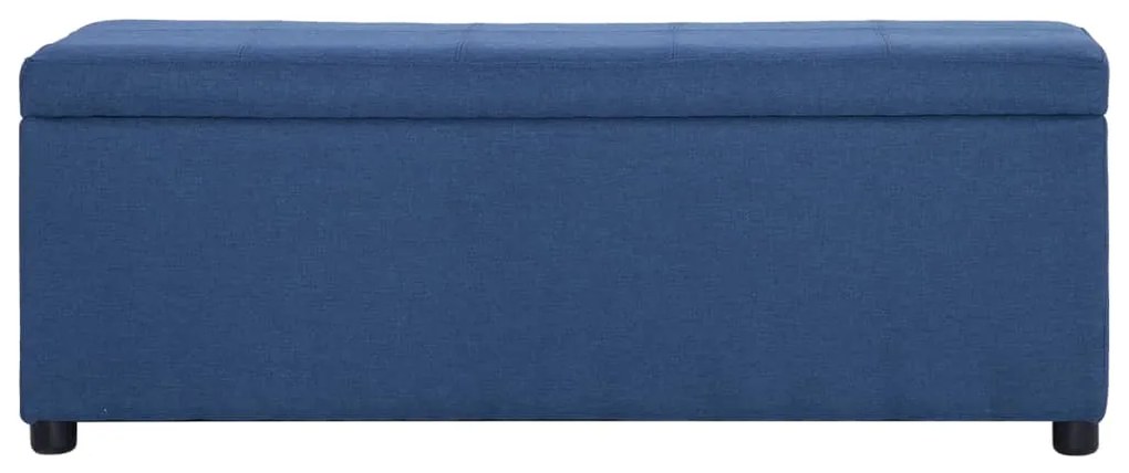 Banco c/ compartimento de arrumação 116 cm poliéster azul