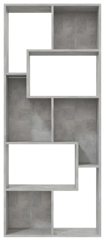 Estante 67x24x161 cm derivados de madeira cinzento cimento