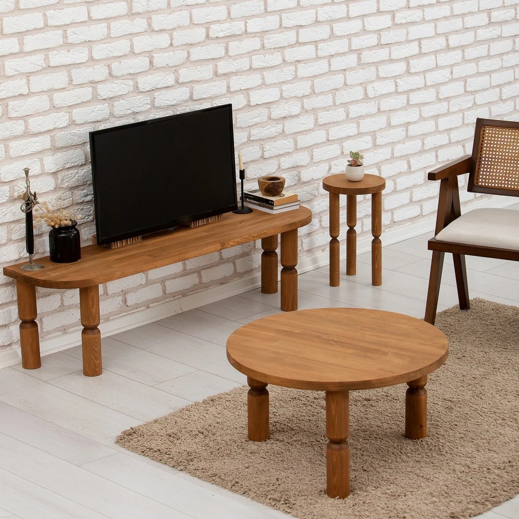 Mesa de Centro Ida – Chesnut – 70 cm x 40 cm x 70 cm