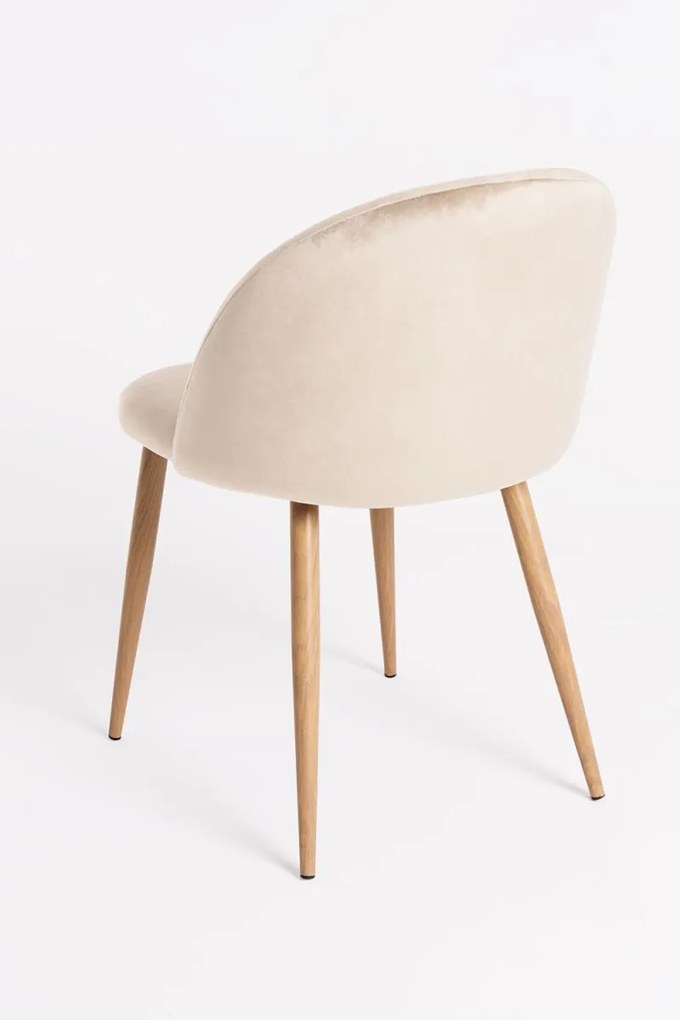 Pack 4 Cadeiras Vint Veludo - Beige