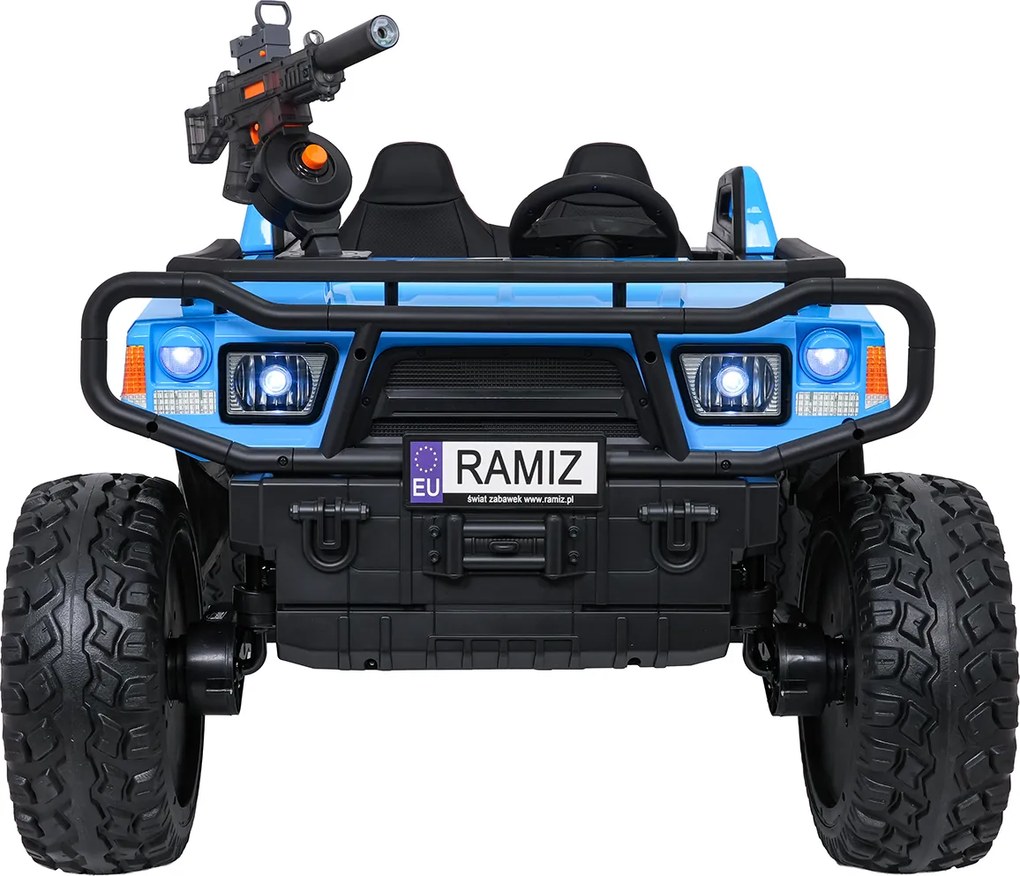 Buggy elétrico para Crianças 3 a 9 anos 24V, 2 lugares Rodas de espuma EVA, PROSPECTOR 4x4 STRONG Azul