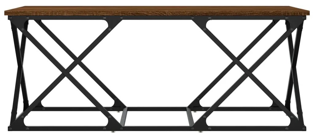 Mesa de centro 100x49x40 cm derivados madeira carvalho castanho