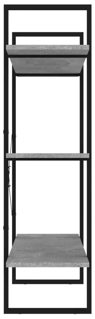 Estante 100x30x105 cm derivados de madeira cinzento cimento