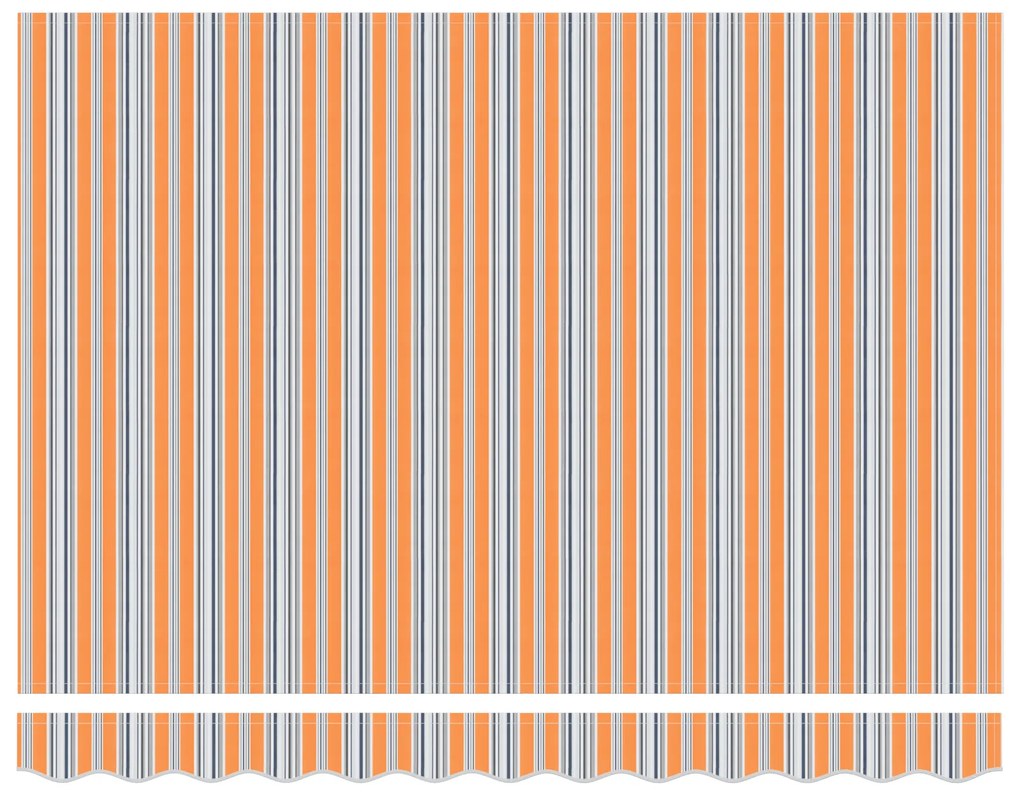 Toldo Retrátil Manual Listrado Multicolorido 300x250 cm