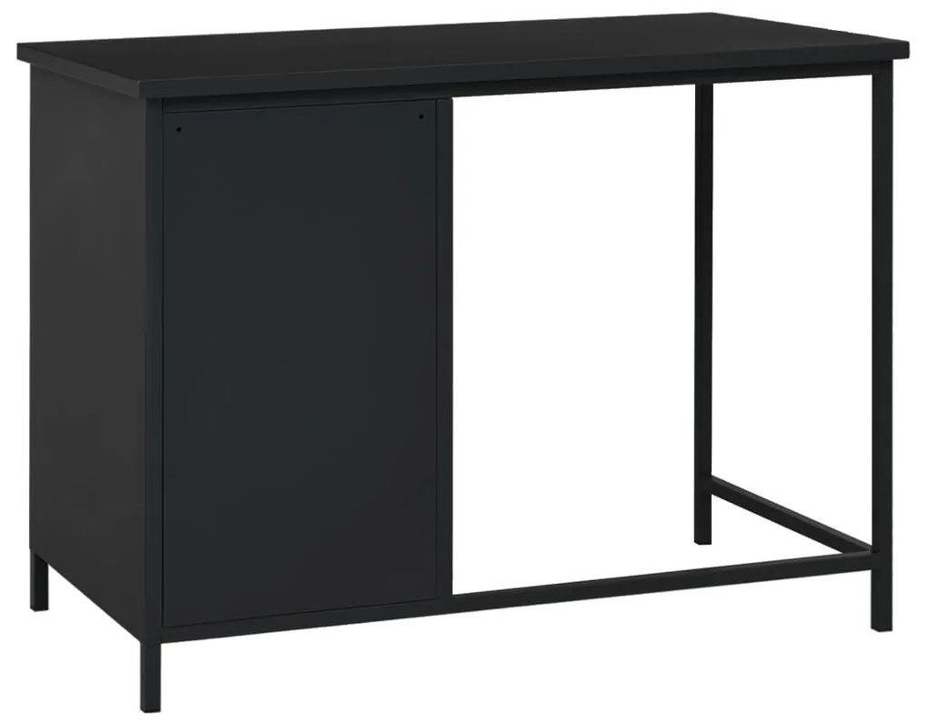 Secretária industrial c/ gavetas 105x52x75 cm aço preto