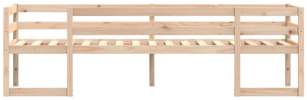 Estrutura de cama infantil 90x190 cm madeira de pinho maciça
