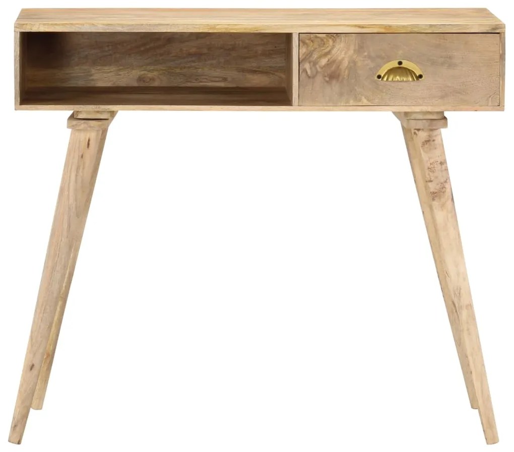 Mesa consola 90x45x75 cm madeira de mangueira maciça