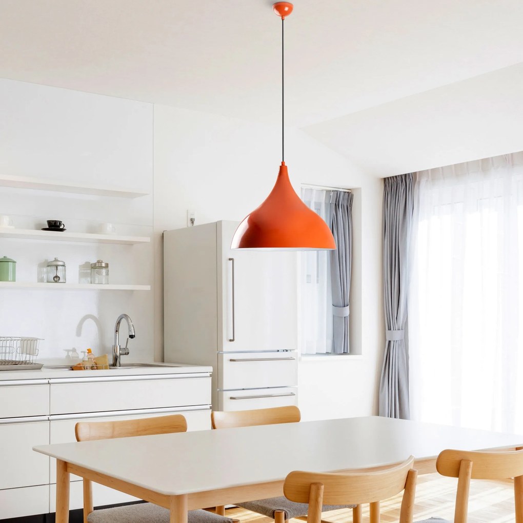 Candeeiro de Teto Bitlisim – Laranja – Ø41 h:35 cm