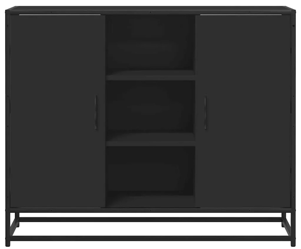 Aparador 92x35x76 cm derivados de madeira preto