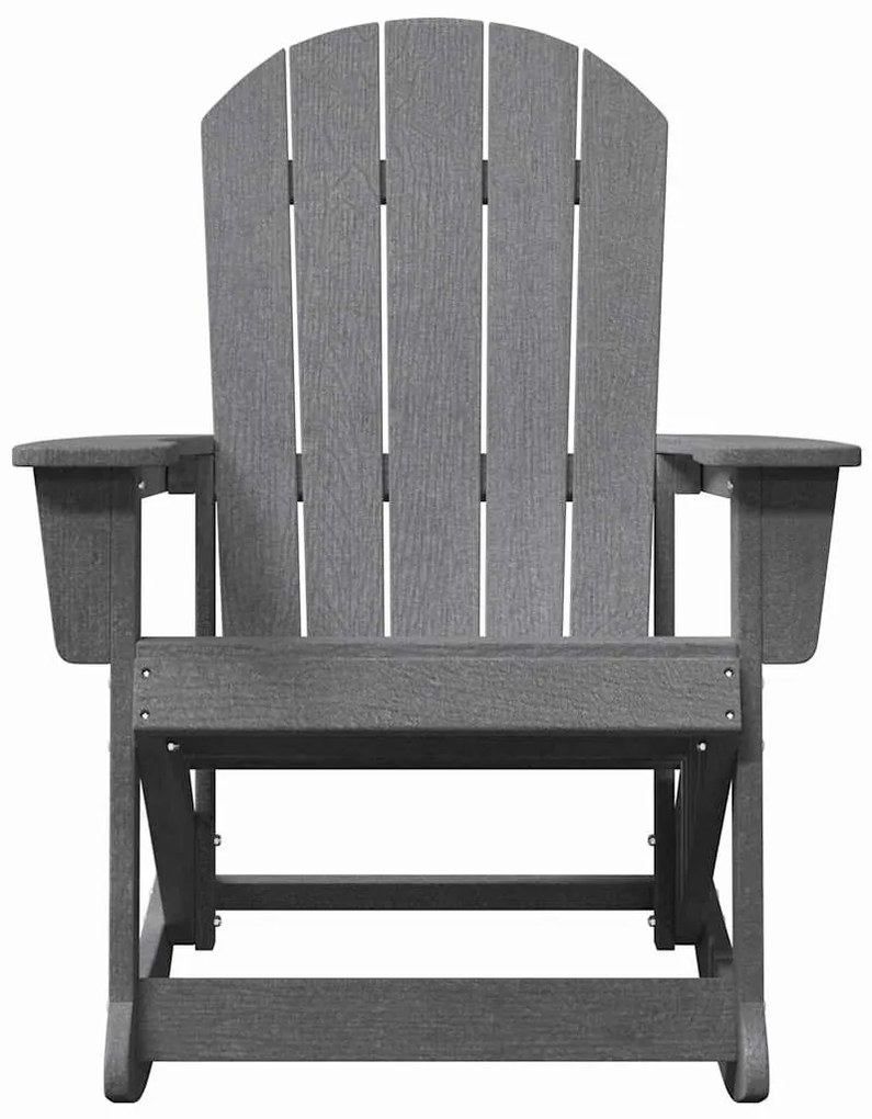 Cadeira de balanço Adirondack Cinzento-Claro 73.5x92x90 cm HDPE