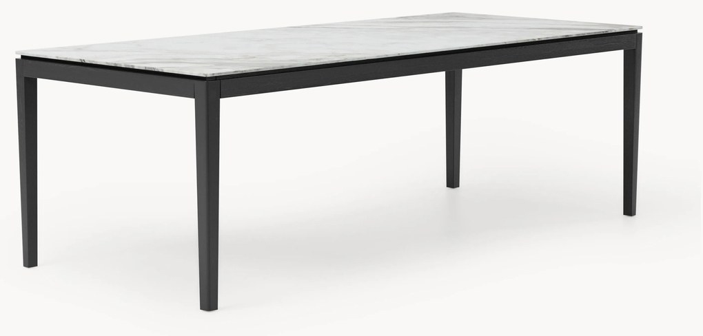 Mesa de jantar com tampo com aspeto de mármore Jackson, vários tamanhos