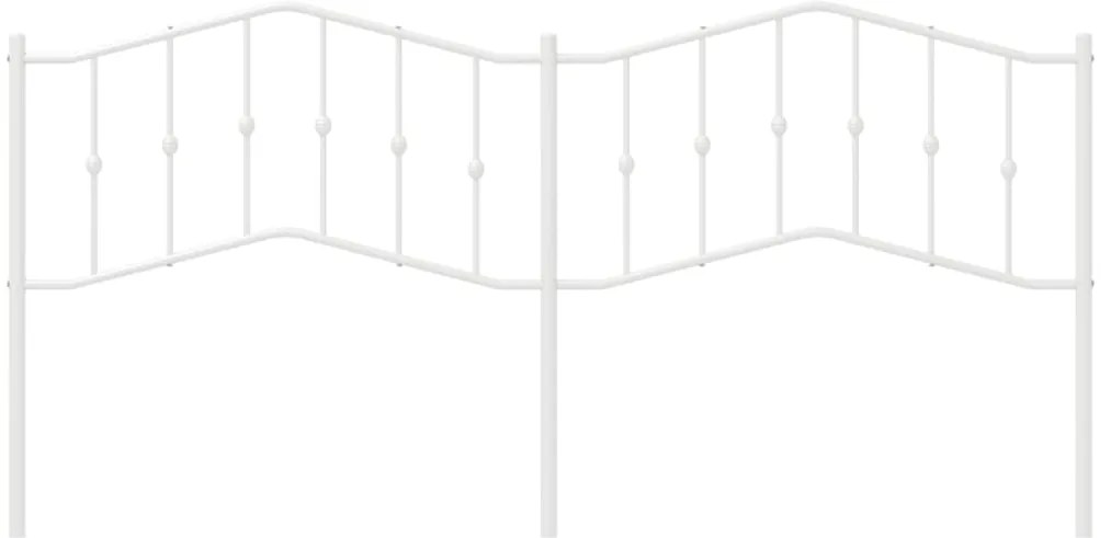 Cabeceira de cama 200 cm metal branco