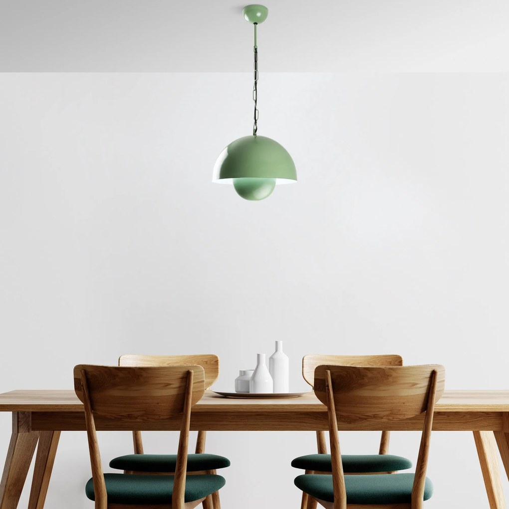 Candeeiro de Teto Kure – Menta – Ø30 h:25 cm