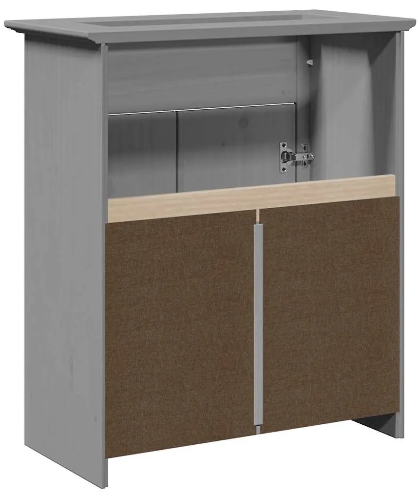 Móvel pia do banheiro BODO cinza 70x35x80 cm