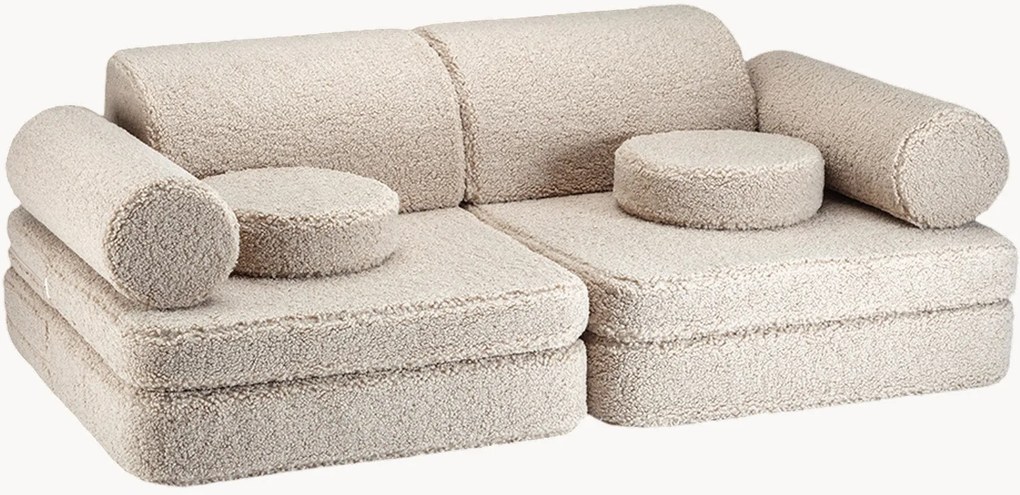 Sofá modular em teddy para crianças Settee