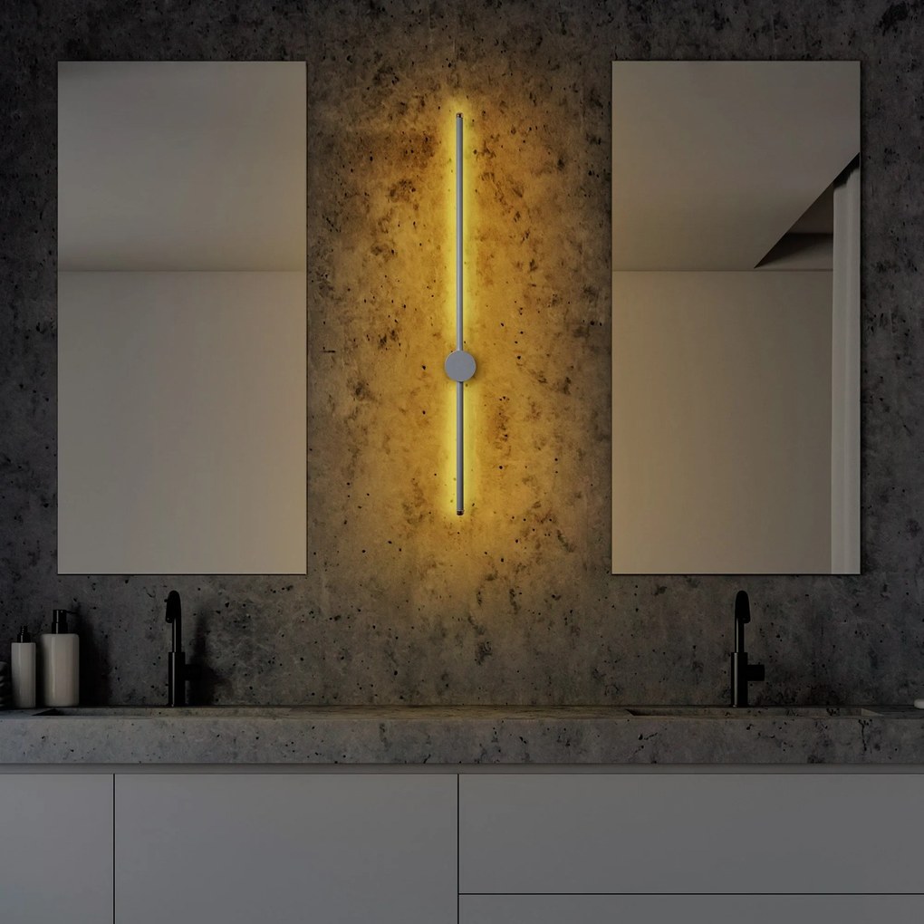 Lâmpada de Parede Sword - Cinza - 91x10x7cm